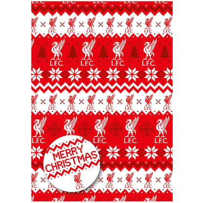 Liverpool FC Christmas Gift Wrapping Paper