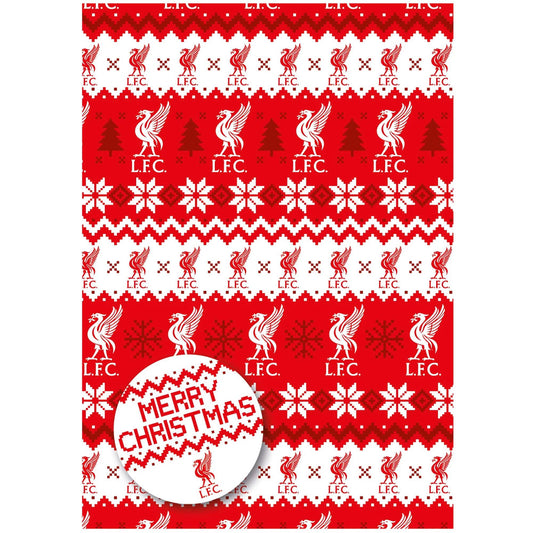 Liverpool FC Christmas Gift Wrapping Paper