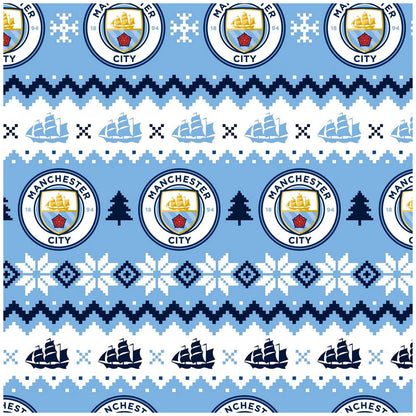 Manchester City Christmas Gift Wrap