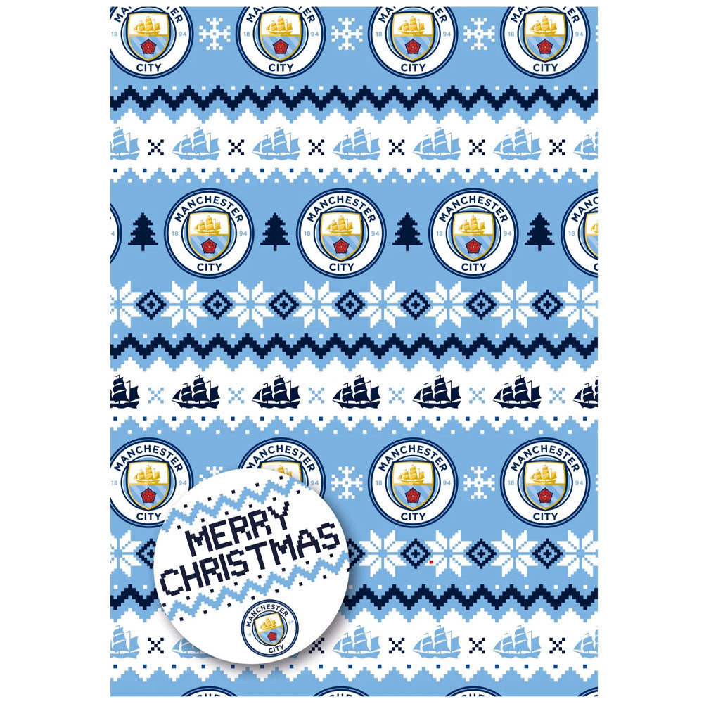 Manchester City Christmas Gift Wrapping