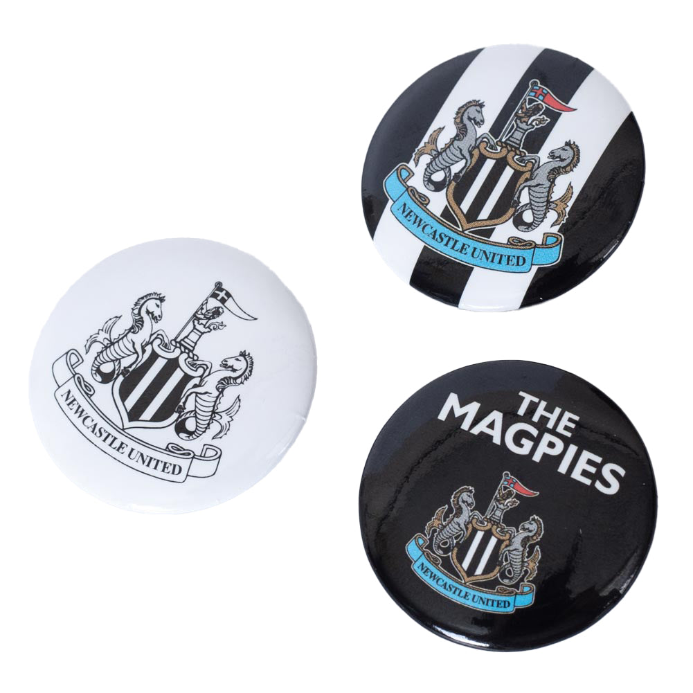 Newcastle United Button Badge Set