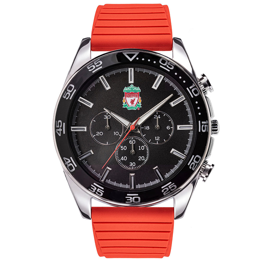 Liverpool FC Men's Silicone Strap Chronograph Watch