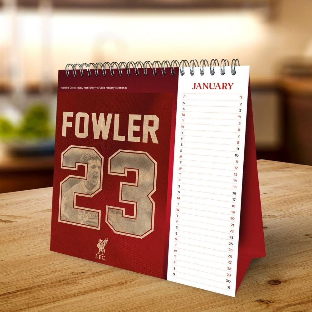 Liverpool FC 2027 Desktop Calendar Football Gifts Online