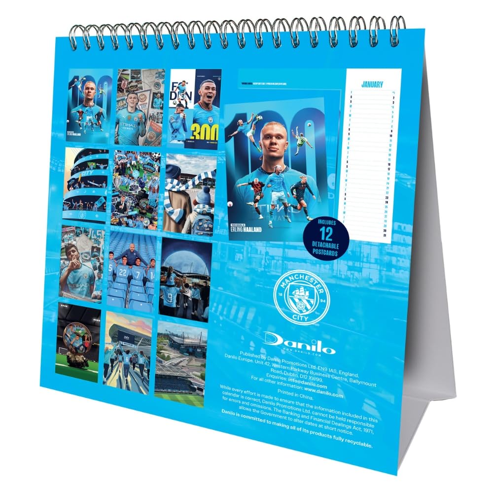 Manchester City 2027 Desktop Calendar