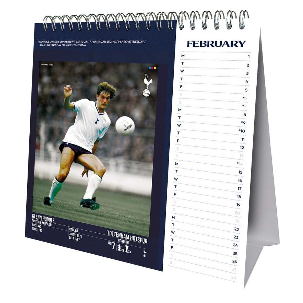 Tottenham Hotspur 2027 Desktop Calendar