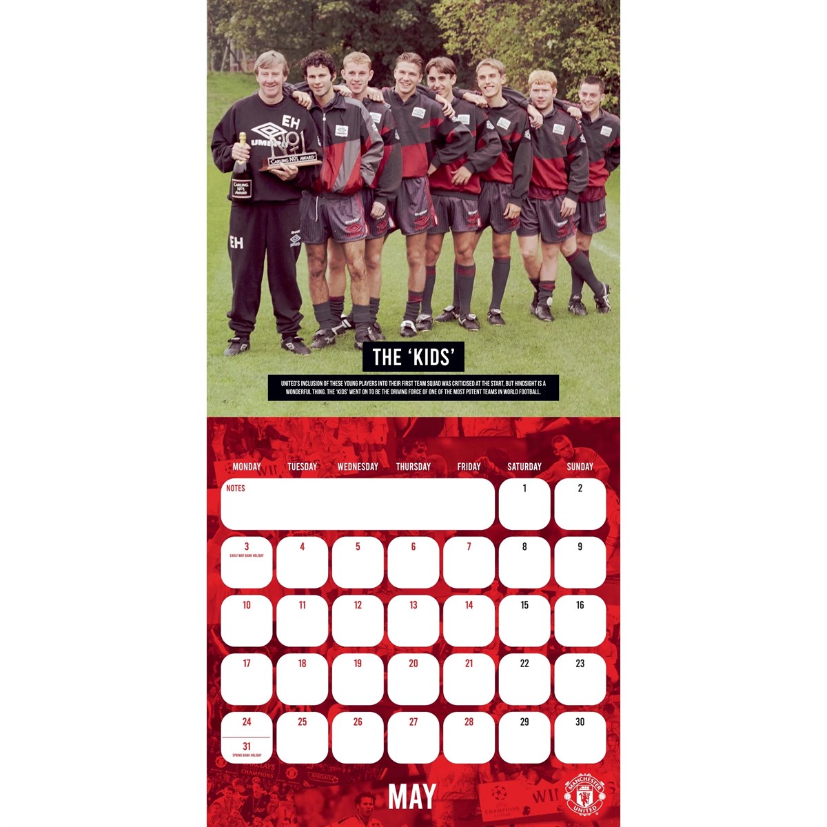 Manchester United Legends Square 2027 Calendar