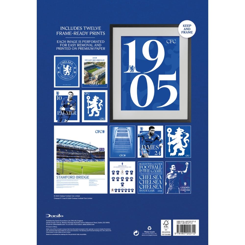 Chelsea FC Deluxe 2027 Calendar Football Gifts Online