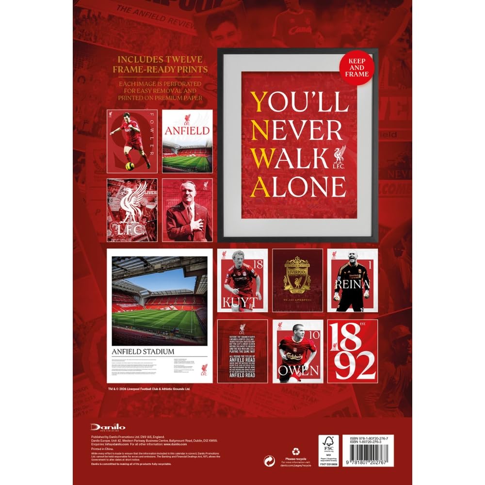 Liverpool FC Deluxe 2027 Calendar