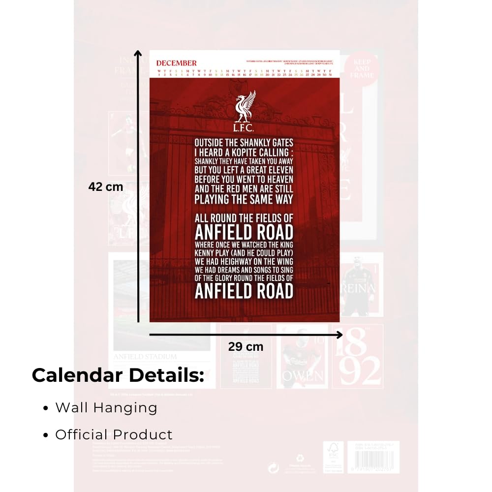 Liverpool FC Deluxe 2027 Calendar