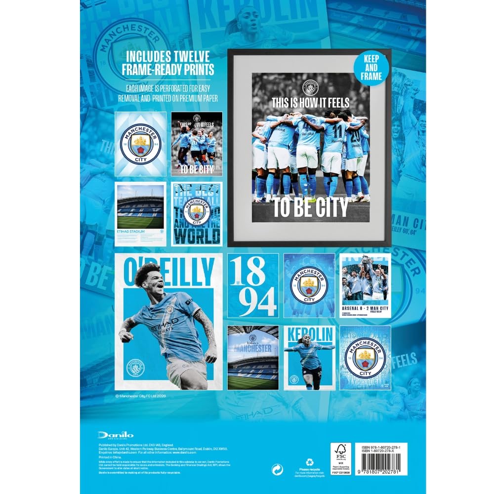 Manchester City Deluxe 2027 Calendar Football Gifts Online