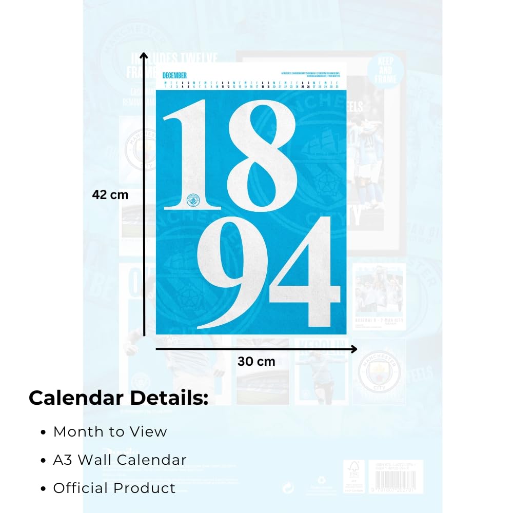 Manchester City Deluxe 2027 Calendar Football Gifts Online