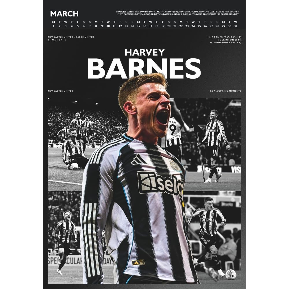 Newcastle United Deluxe 2027 Calendar