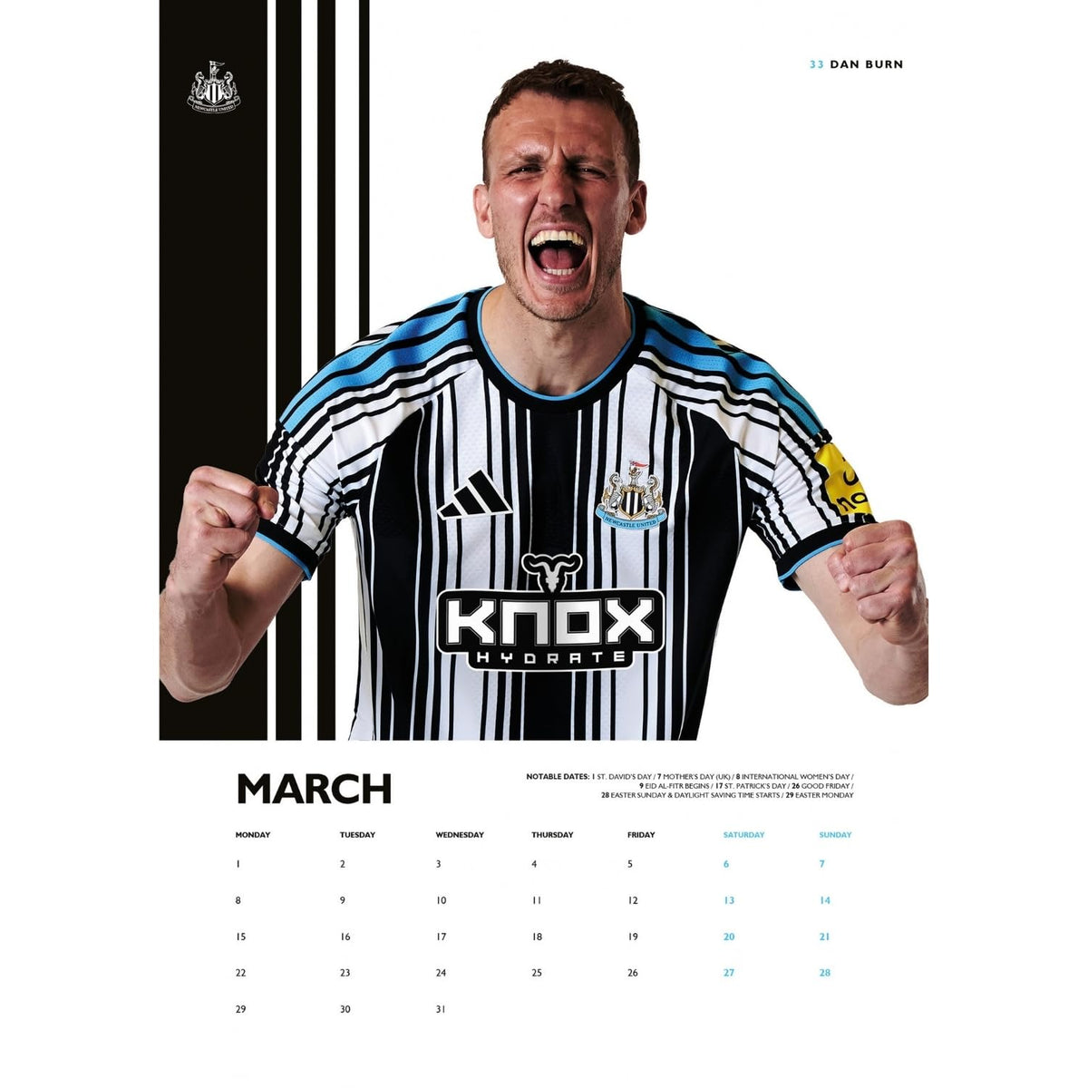 Newcastle United 2027 A3 Calendar Football Gifts Online