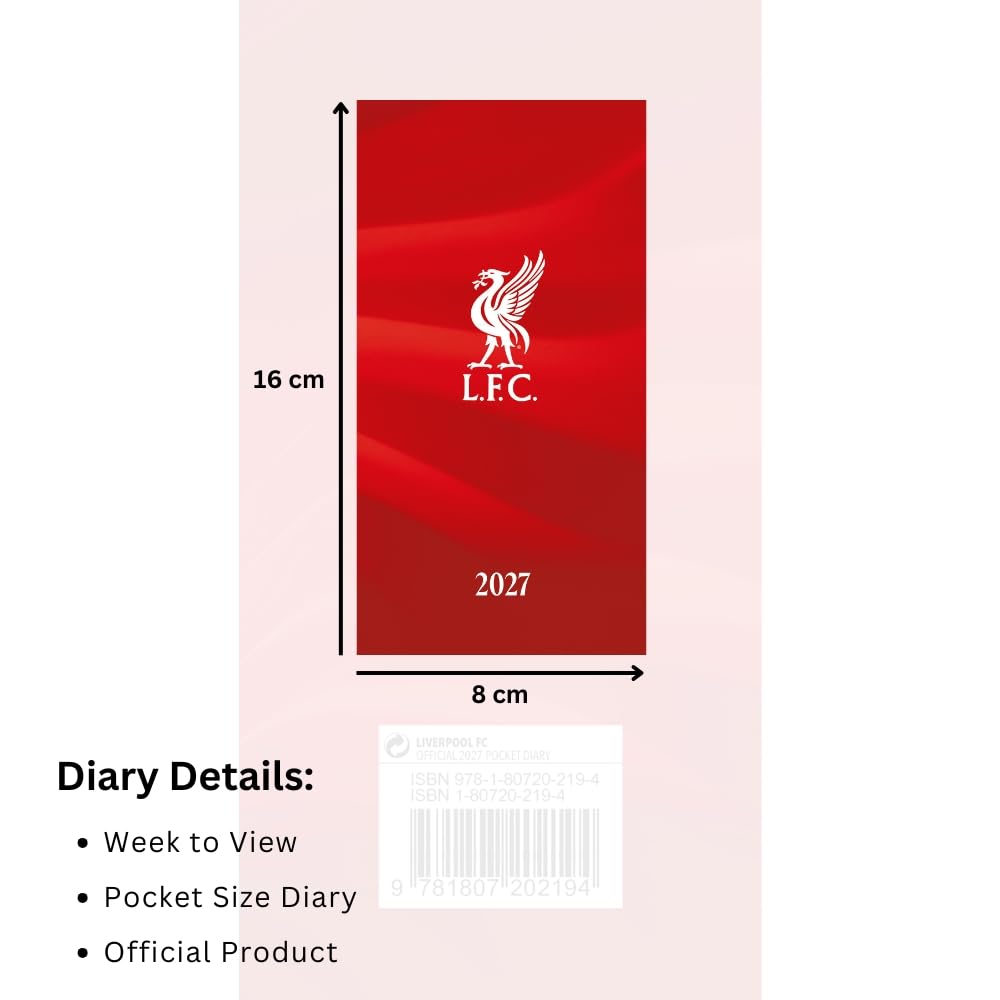 Liverpool FC 2027 Slim Diary