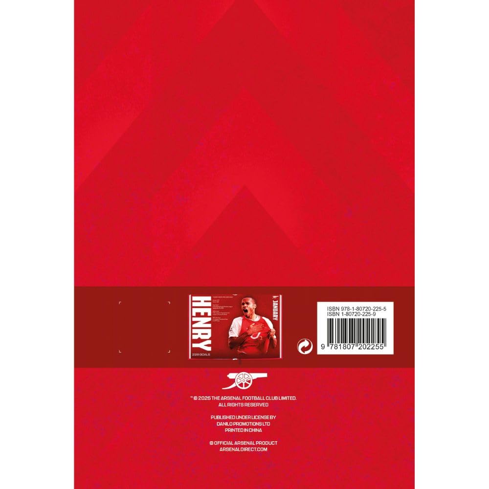 Arsenal 2027 A5 Diary Football Gifts Online