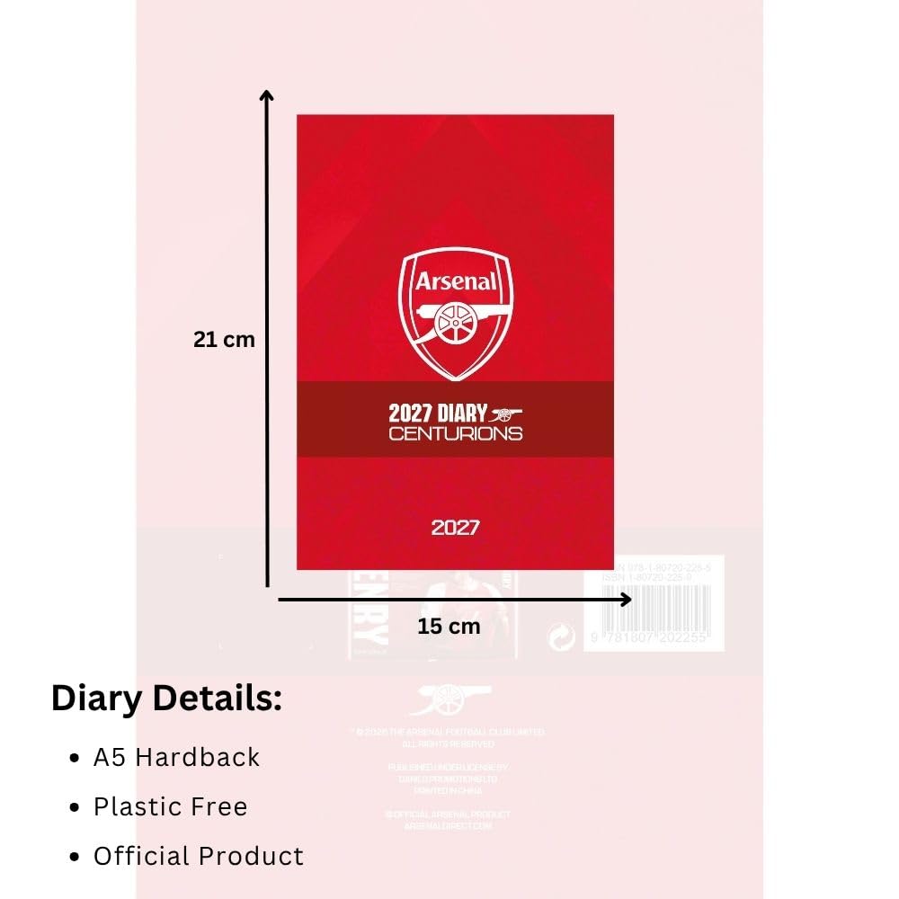 Arsenal 2027 A5 Diary Football Gifts Online