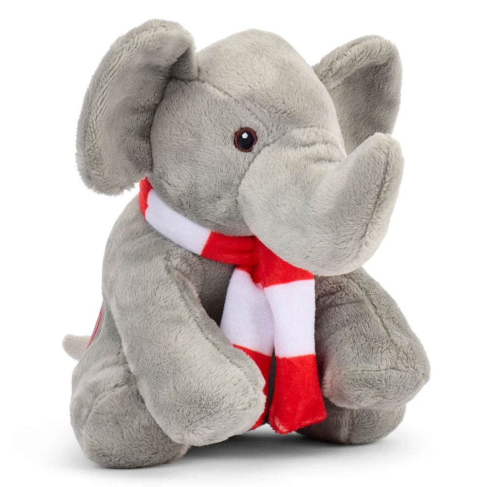 Arsenal plush elephant, further view - Football Gifts Online