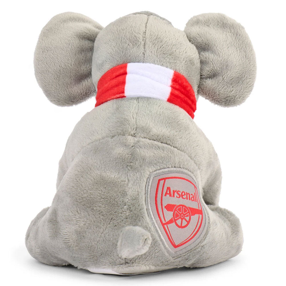 Arsenal plush elephant, detail view - Football Gifts Online