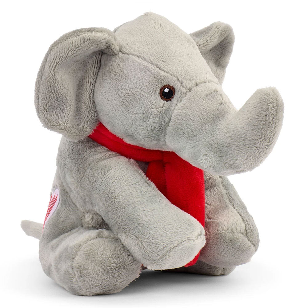 Liverpool FC plush elephant, further view - Football Gifts Online