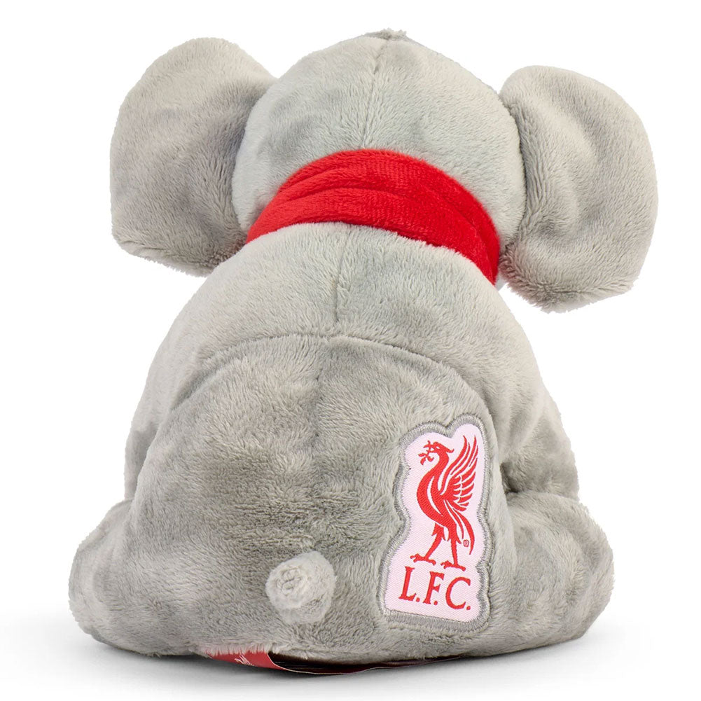 Liverpool FC plush elephant, detail view - Football Gifts Online