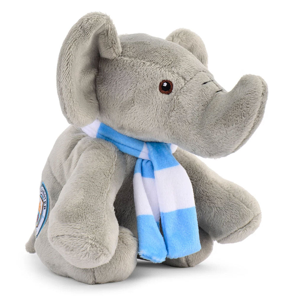 Manchester City plush elephant, further view - Football Gifts Online