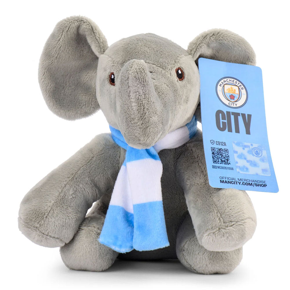 Manchester City plush elephant, additional view - Football Gifts Online