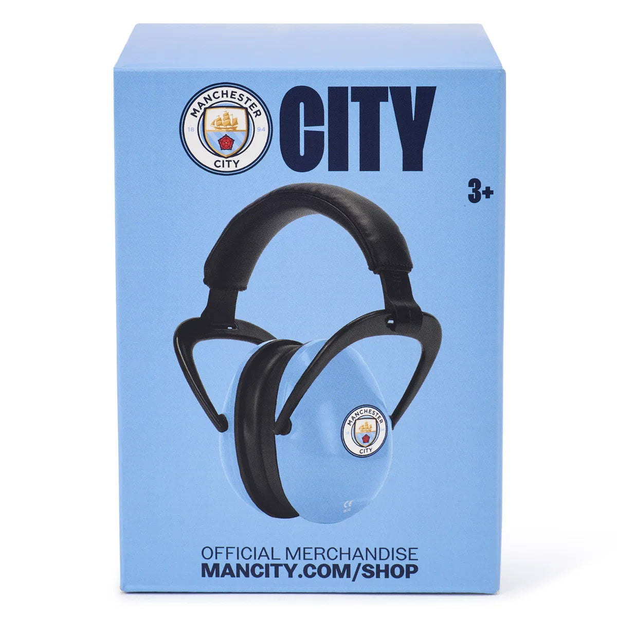 Manchester City junior ear defenders, display box - Football Gifts Online