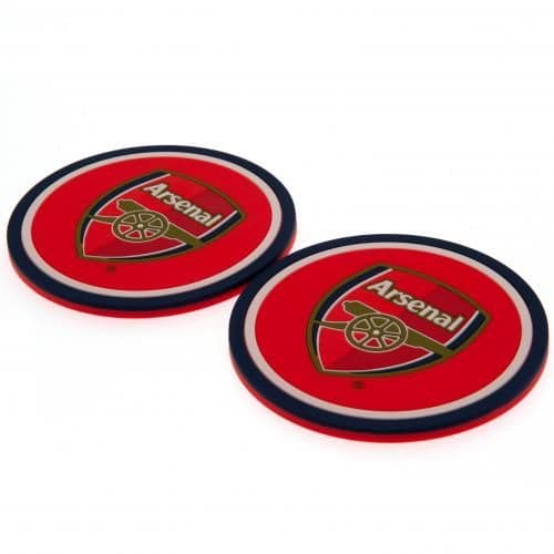 Arsenal FC 2 Pack Coasters Seperate