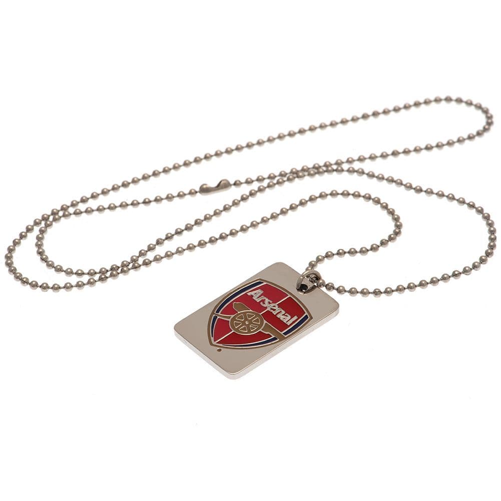 Arsenal Enamel Crest Dog Tag & Chain