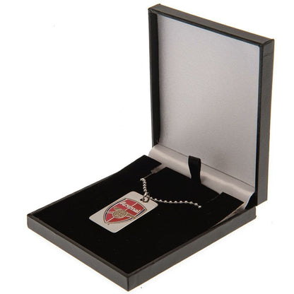 Arsenal Enamel Crest Dog Tag & Chain