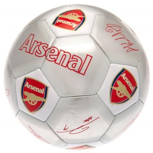 Arsenal FC Silver Signature Football Main