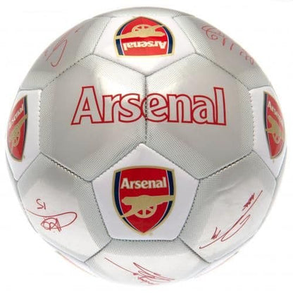 Arsenal FC Silver Signature Football