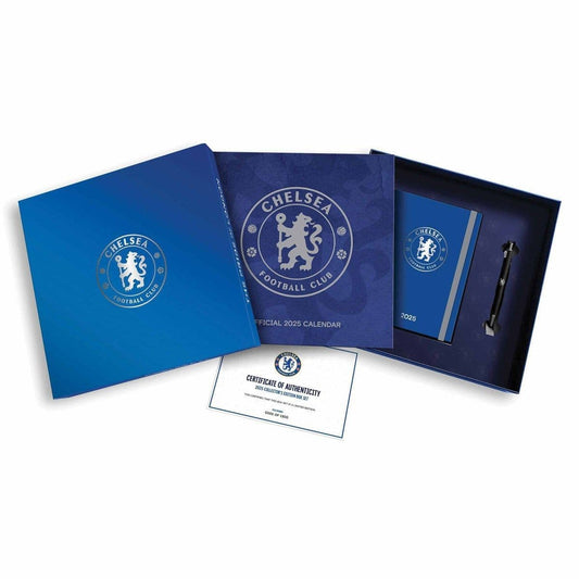 Chelsea FC 2025 Calendar, Diary & Pen Musical Box Set
