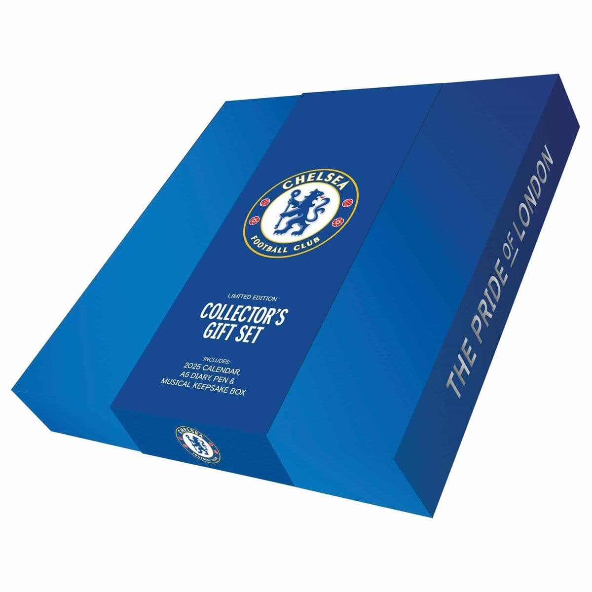 Chelsea FC 2025 Calendar, Diary & Pen Musical Box Set Front View