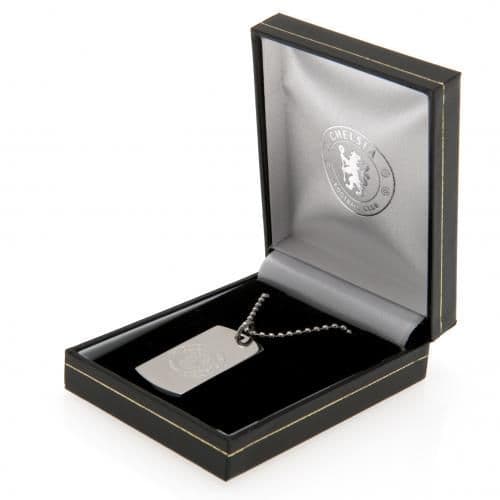 Chelsea FC Dog Tag & Chain with Engraved Crest