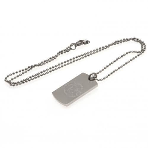 Chelsea FC Dog Tag & Chain with Engraved Crest