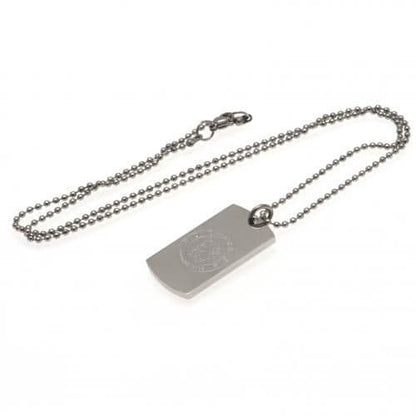 Chelsea FC Dog Tag & Chain with Engraved Crest