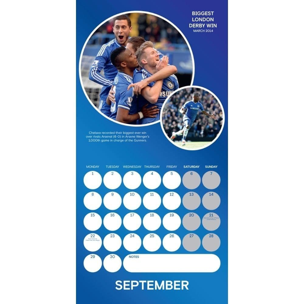Chelsea FC Legends Square 2025 Calendar