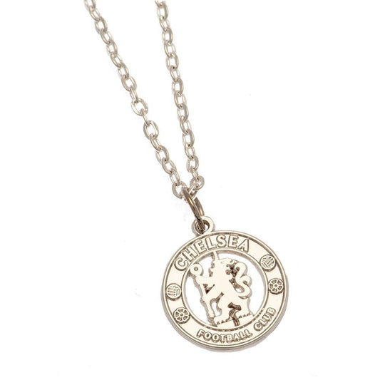 Chelsea FC Silver Plated Pendant Close Up