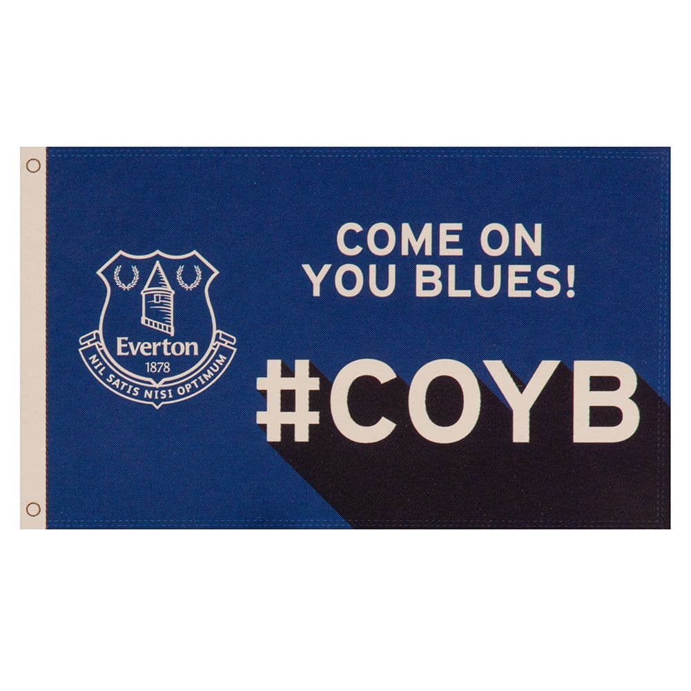 Everton FC Slogan Flag Main