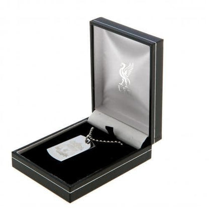 Liverpool FC Dog Tag & Chain with Engraved Crest CR