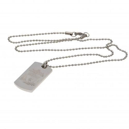 Liverpool FC Dog Tag & Chain with Engraved Crest CR