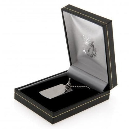 Liverpool FC Dog Tag & Chain with Engraved Crest LB