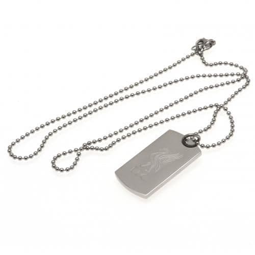 Liverpool FC Dog Tag & Chain with Engraved Crest LB