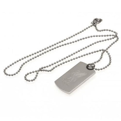 Liverpool FC Dog Tag & Chain with Engraved Crest LB
